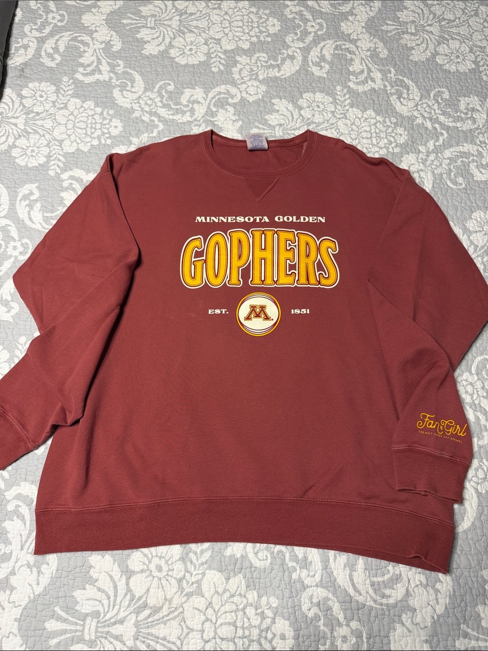 Minnesota Golden Gophers Maroon Crewneck Sweatshirt by